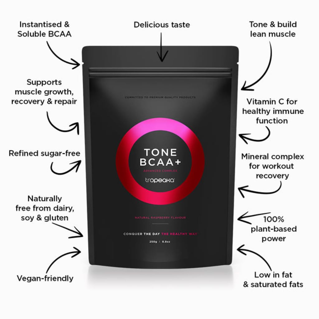 Tropeaka Tone BCAA+ Powder, 8.8 oz