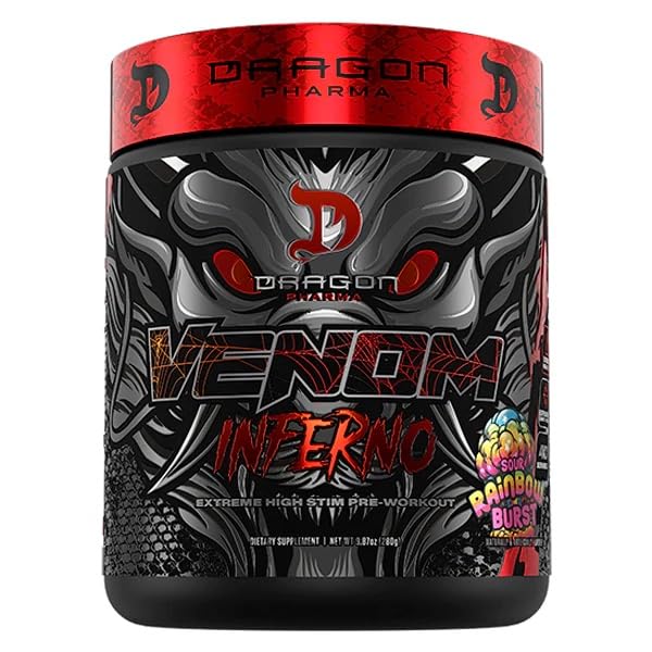 DRAGON PHARMA Venom Inferno Pre-Workout Powder 9.87 Ounce