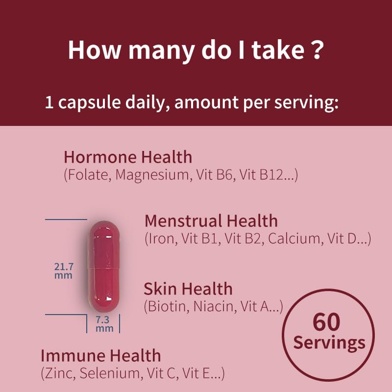 YOUTHVITA Daily Multivitamin for Women Capsules, 60 Capsules