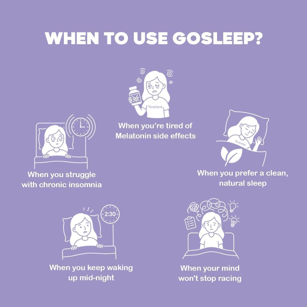 Nestrient GoSleep Magnesium Glycinate Gummies, 60 Gummies