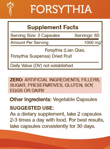 Secrets of the Tribe Forsythia Capsules, 120 Capsules