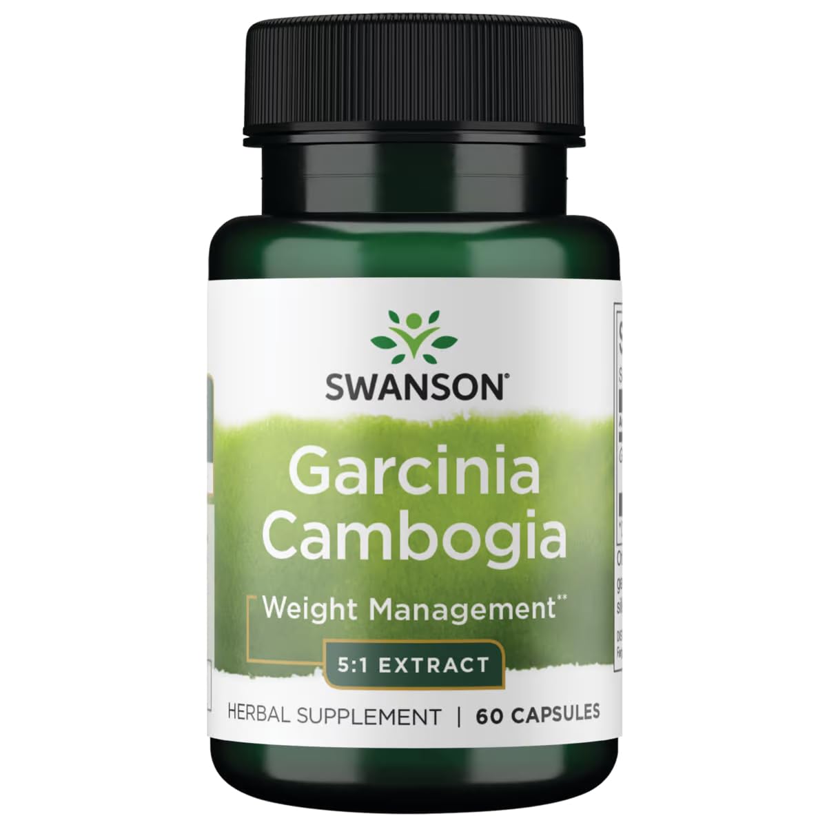 Swanson Garcinia Cambogia 5:1 Extract 80 mg Capsules 60 Count