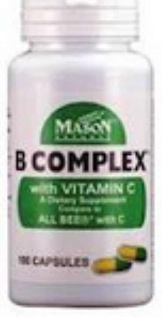 Mason Natural B Complex with Vitamin C Softgels, 100 Count