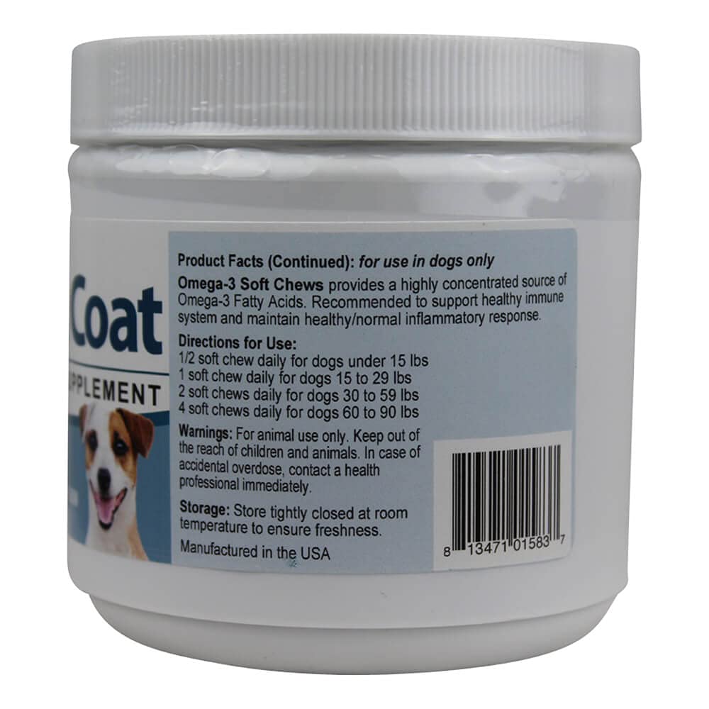 Pet's Choice Skin & Coat Omega 3 Soft Chews, 60 ct