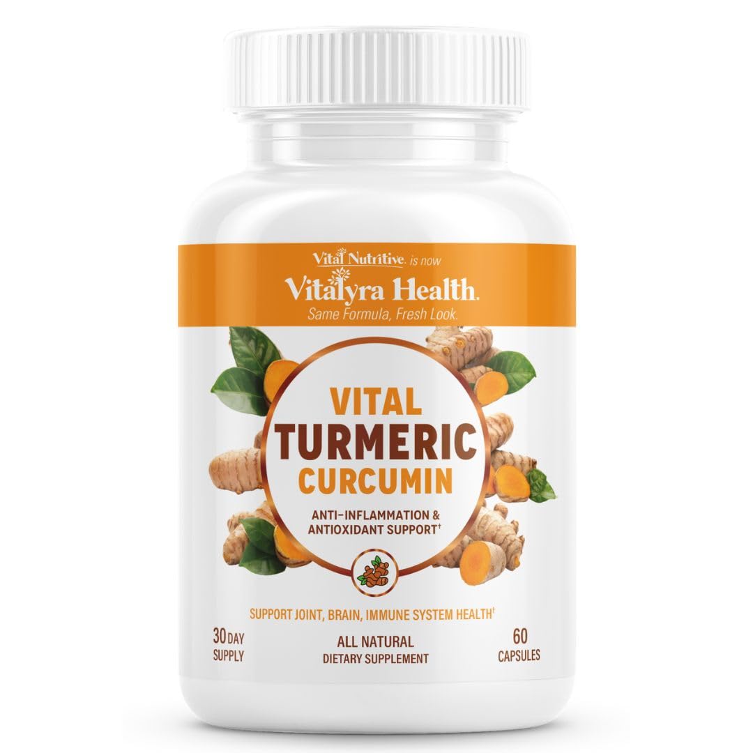 VITAL NUTRITIVE Turmeric Curcumin Supplement Capsule 60 Count