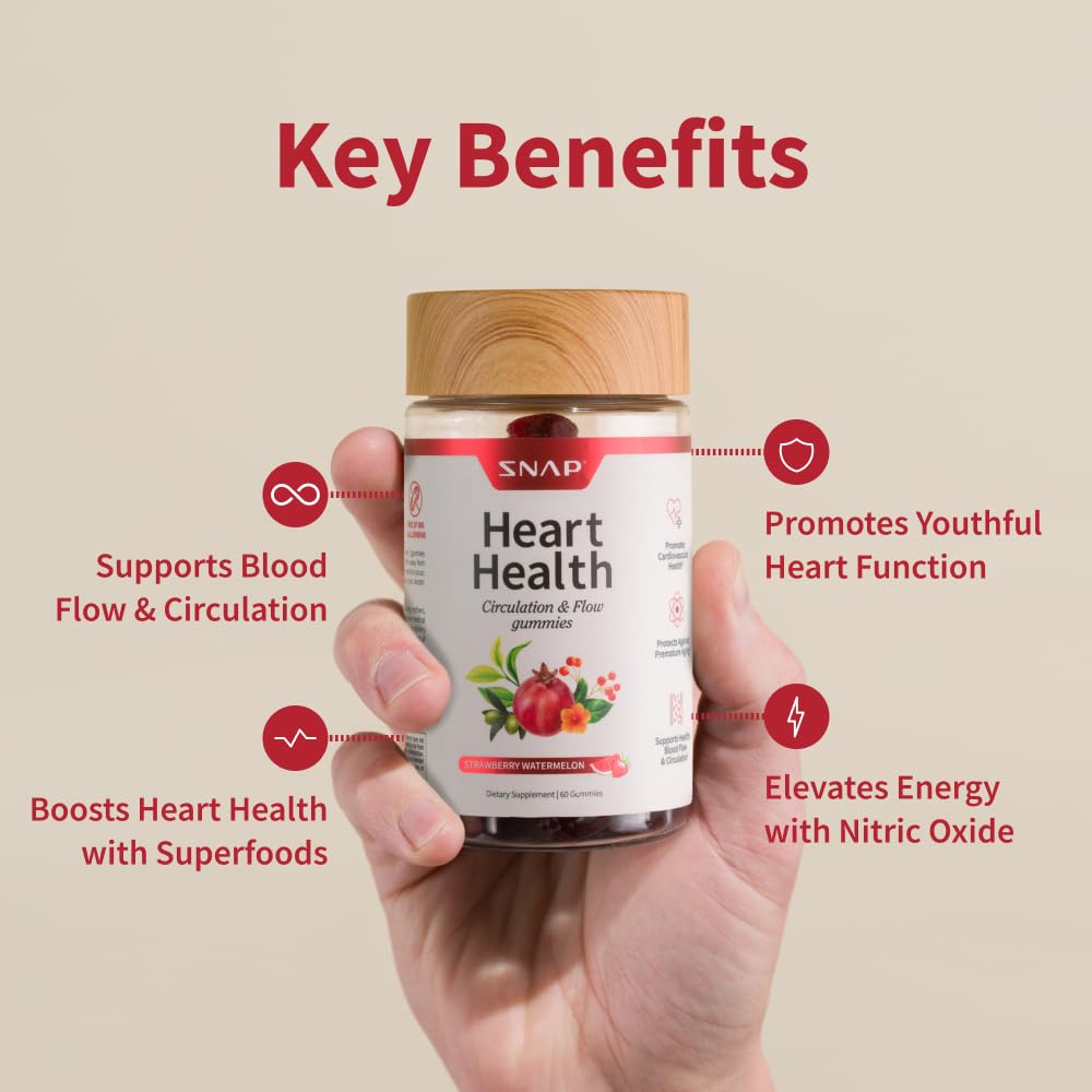 Snap Supplements Heart Health Gummies CoQ10 2-Pack