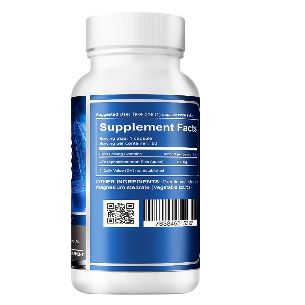 VITAMISAN 4 Celulas Madres Stemcells AFA Blue-Green Algae Aphanizomenon Flos-aquae Anti-Aging, 60 Capsules