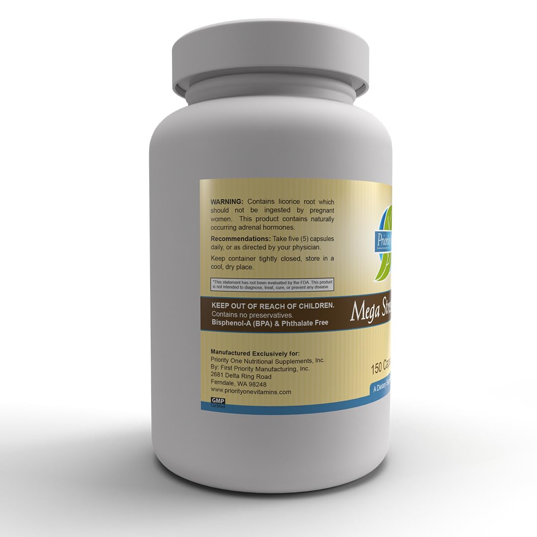 Priority One Mega Stress Caps Capsule 150 Count