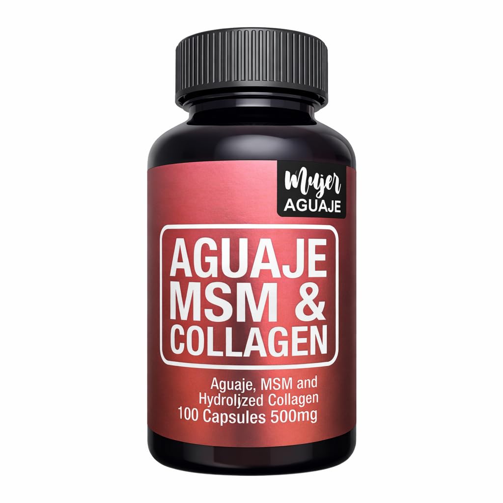MUJER AGUAJE Collagen + MSM + Aguaje Capsules, 1 Count