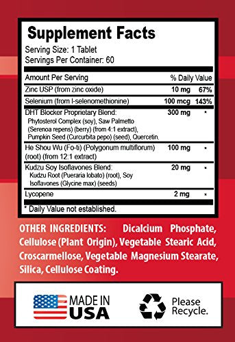 Health Solution Prime Hair Growth Hair Vitamins Without Biotin - DHT Blocker Hair Complex - for Men and Women - Saw Palmetto Extract Capsules, 2 Bottles