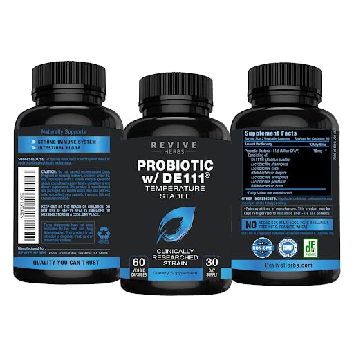 Revive Herbs Advanced Probiotic with DE111 Strain Capsule 60 Capsules