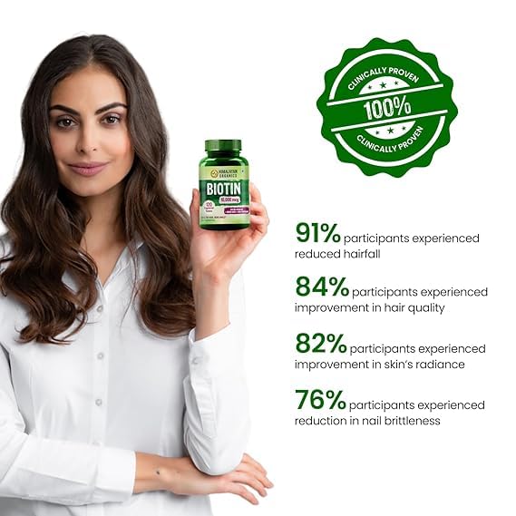 MAGICHOOD Organics Biotin 10000 MCG Supplement for Men and Women with Keratin+Amino Acids+Multivitamin for Healthy Hair, Skin & Nails, 120 Vegetarian Tablets