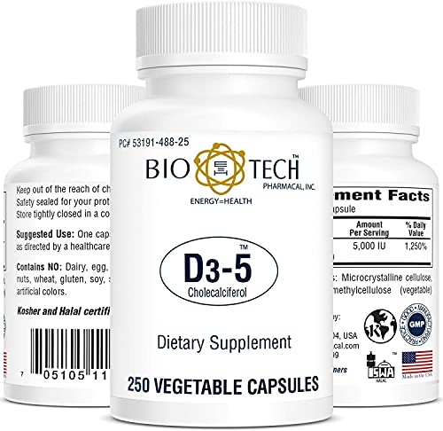 Bio-Tech Pharmacal D3-5 (5000 IU), 1 Capsule