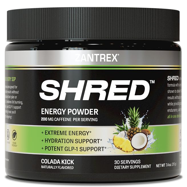 Zantrex Shred Powder Colada Kick 7.4 oz