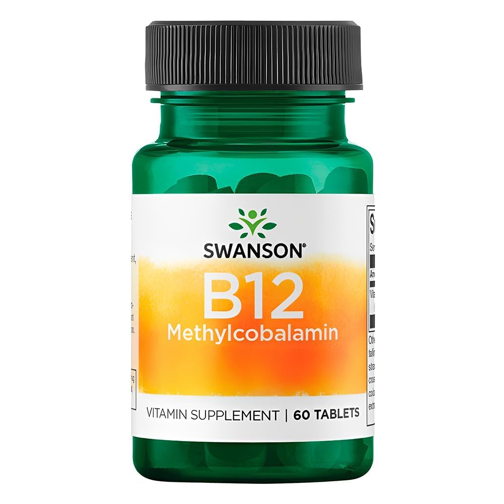 Swanson Vitamin B-12 Methylcobalamin High Absorption 5000 mcg Tablets 60