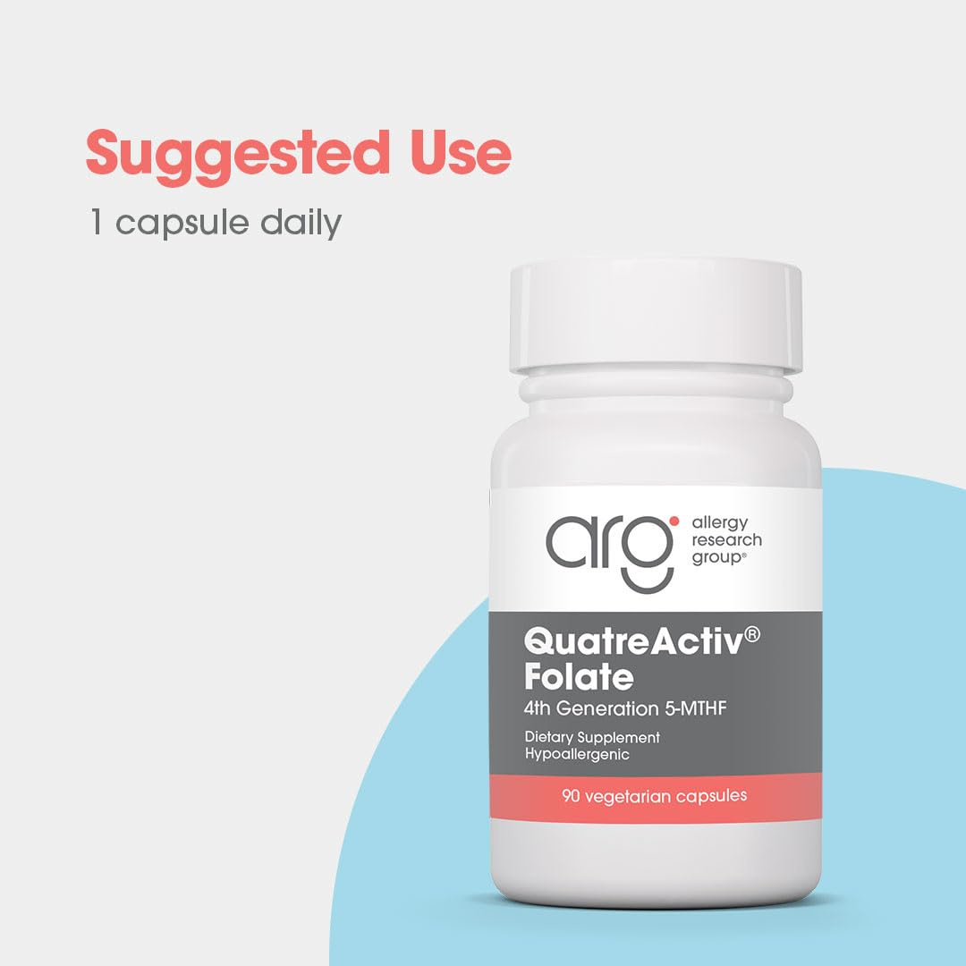 Allergy Research Group QuatreActiv Folate Supplement Capsule 90 Count