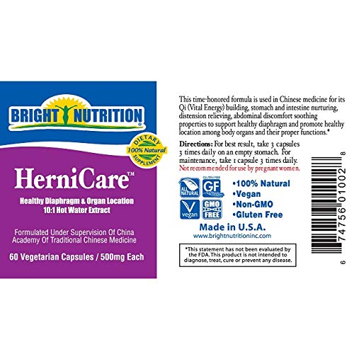 Bright Nutrition HerniCare 120 Vegetarian Capsules