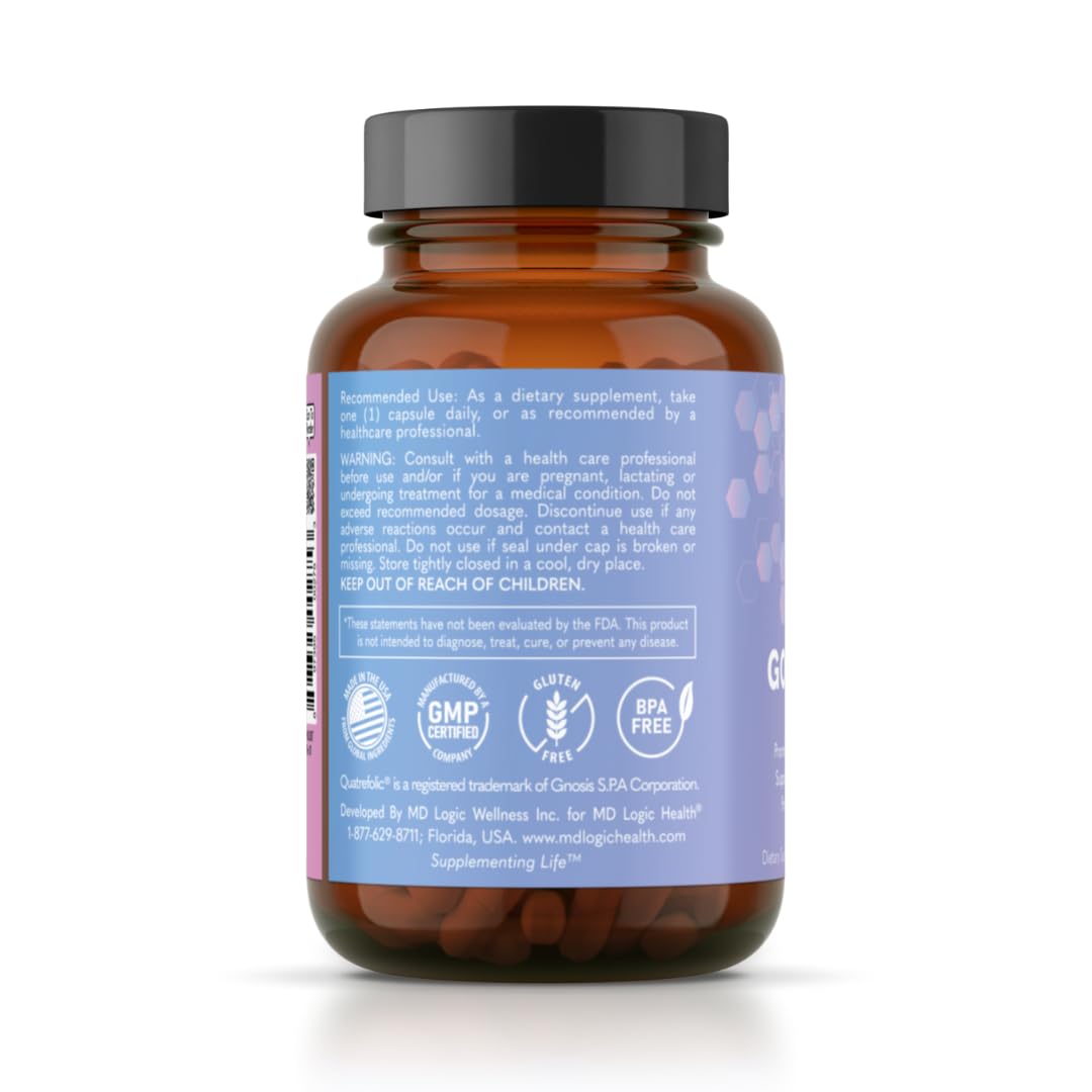 MD Logic Health Good Mood Vitamin B6, B12, Folate, GABA, 5-HTP, Magnesium Capsule 1 Count