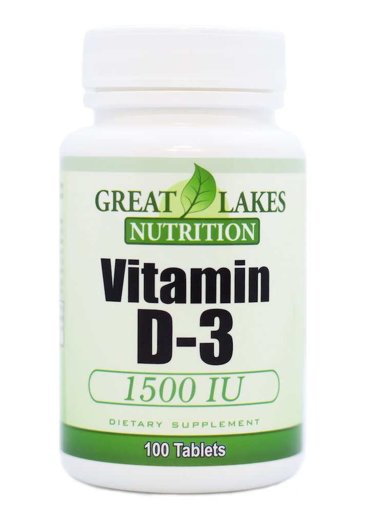 Great Lakes Nutrition Vitamin D3 Capsules 100