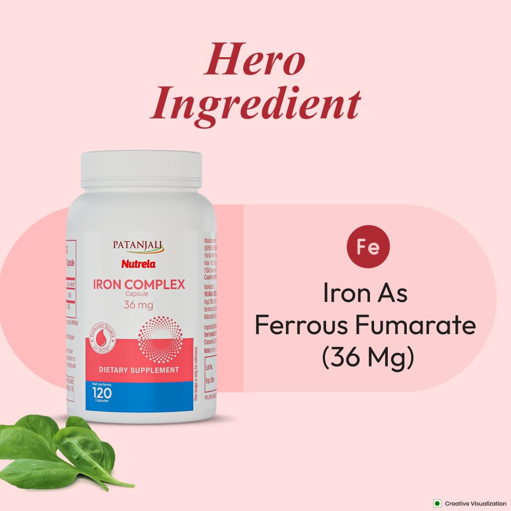 Patanjali Nutrela Iron Complex Capsule, 1 Capsule