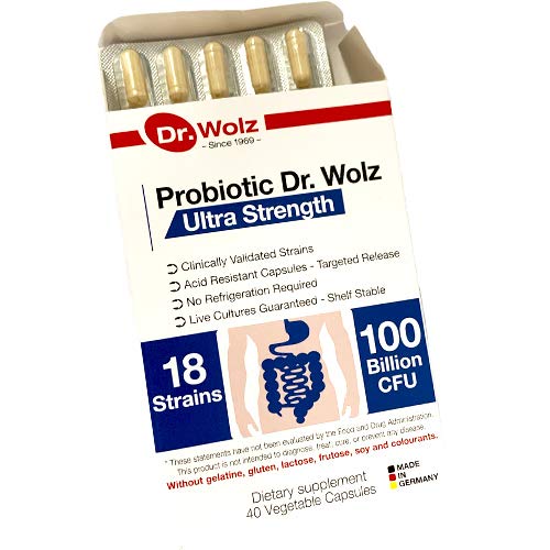 Dr. Wolz Probiotic Ultra Strength Dietary Supplement Capsule 80 Capsules