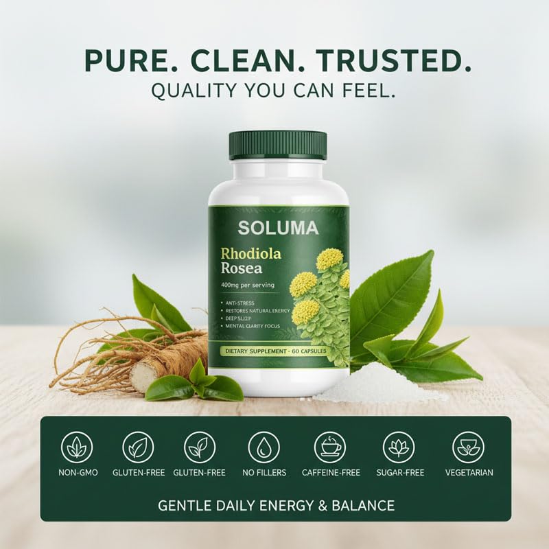 Skinclean Soluma Rhodiola Rosea Capsule, 60 Capsules