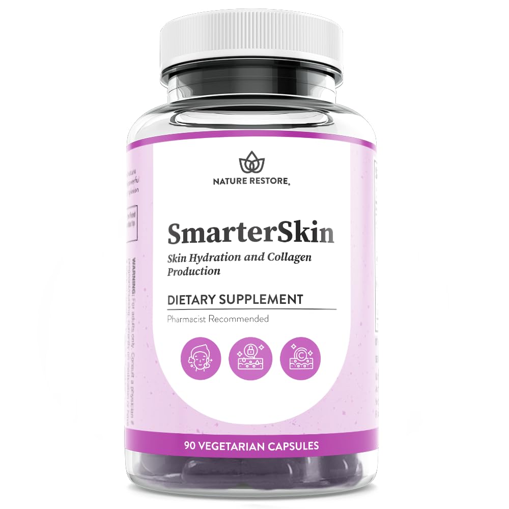 Nature Restore Smarter Skin, Nourishing Skin Health Within, Triple Combination of Polypodium Leucotomos Extract, FloraGLO, Verbasnol 60 Capsules