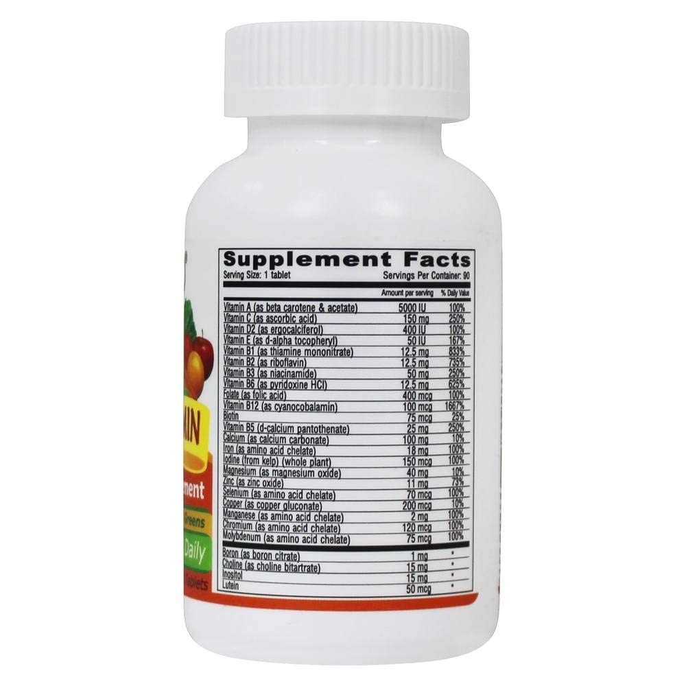 DEVA Vegan Multivitamin & Mineral Supplement Tablets, 90