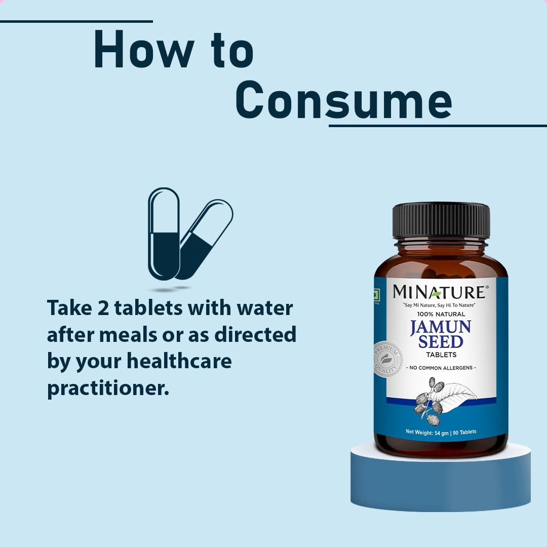 Minature Jamun Seed Tablets 90 Tablets