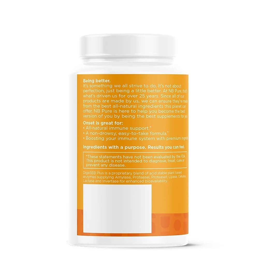 nbpure On-Set Immune System Booster Immunity Supplement Capsules 30 Count