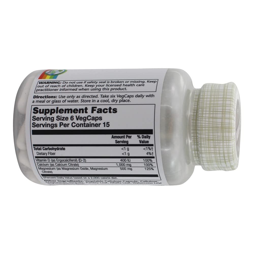 Solaray Cal-Mag Citrate w/D 90 Capsules
