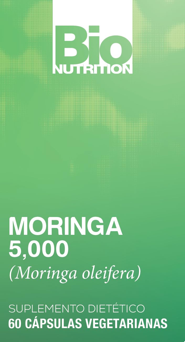 Bio Nutrition Moringa 5000mg Vegetarian Capsules, 60 Count