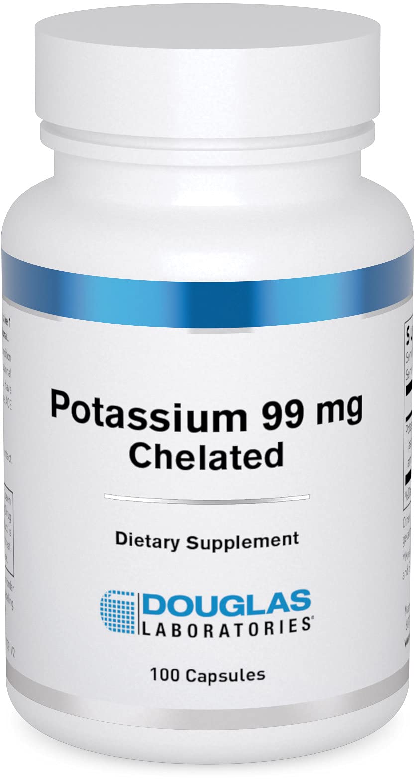 Douglas Laboratories Potassium 99 mg Chelated Capsules, 100 Count