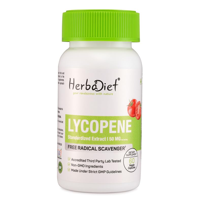 Herbadiet Lycopene 50mg Capsules, 120 Capsules