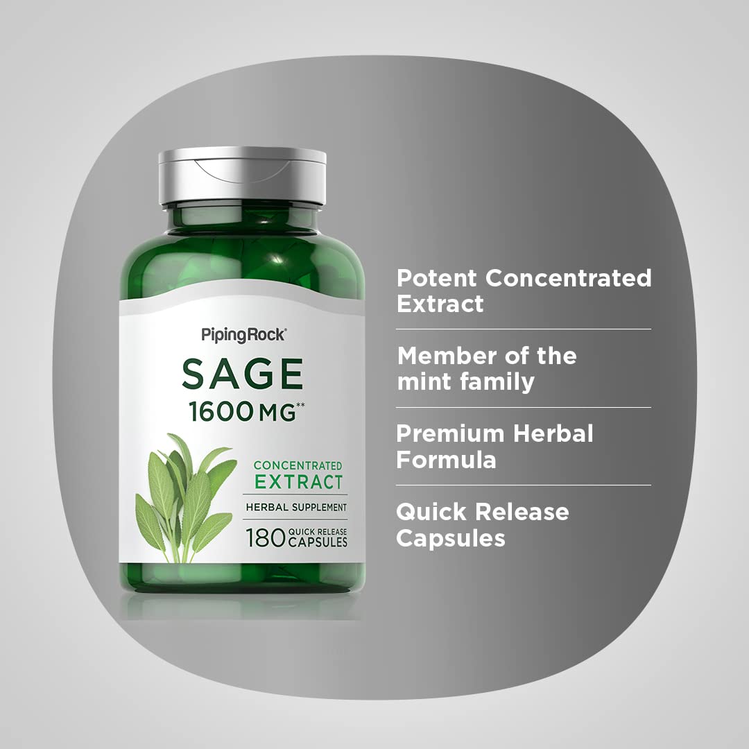 Piping Rock Sage Capsules 180