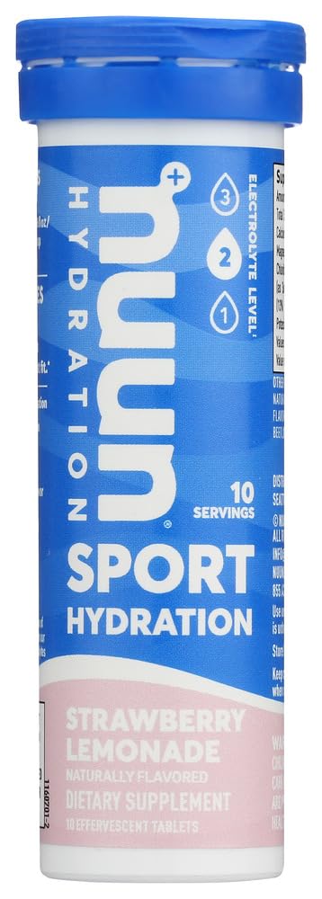 Nuun Hydration Strawberry Lemonade Electrolyte Drink Tablets, 20