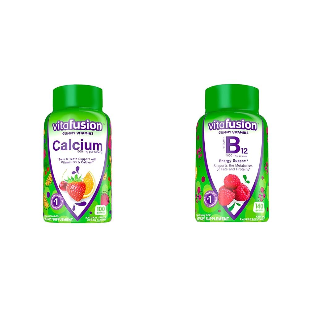 Vitafusion Calcium and Vitamin B12 Gummy Vitamins, 240 Gummies
