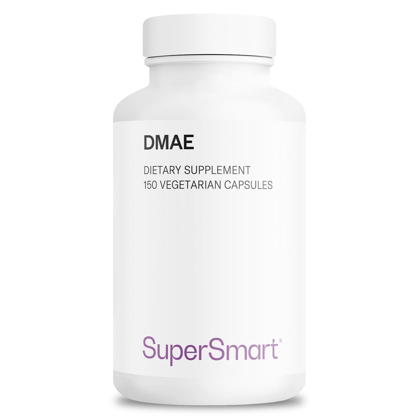 Supersmart DMAE Supplement 390mg per Day (Dimethylaminoethanol) from DMAE Bitartrate - Choline Production, 150 Capsules