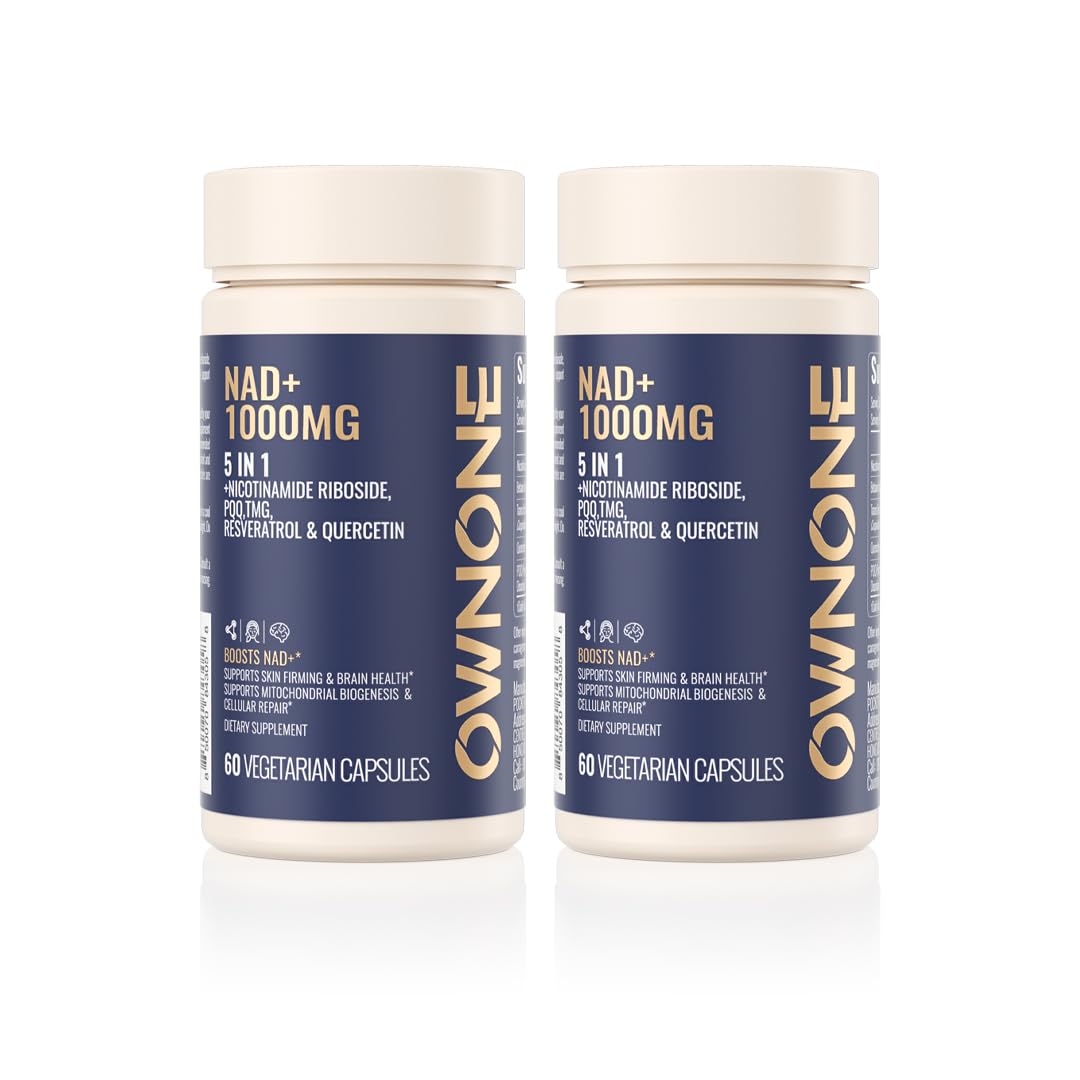 OWNONE NAD+ Capsule with Nicotinamide Riboside, Resveratrol, Quercetin, Vegetarian NAD Capsule, Healthy Aging, 120 Capsules