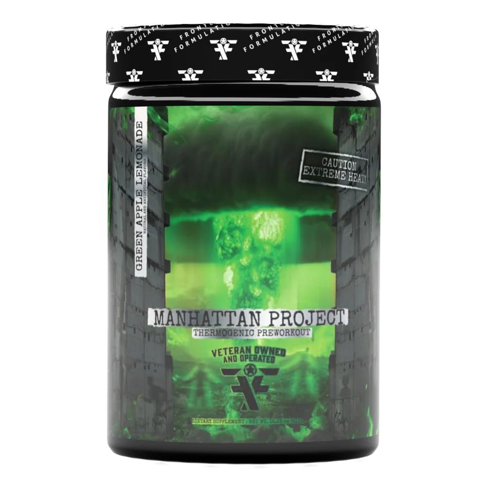 Frontline Formulations Manhattan Project Thermogenic Pre-Workout Insane Focus Explosive Energy Powder 16