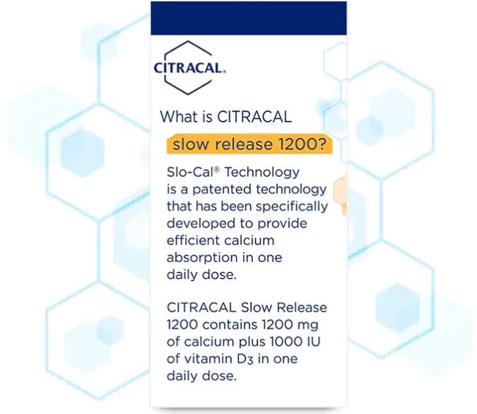 Citracal Calcium +D Slow Release 1200 Coated Tablets, 160 Count