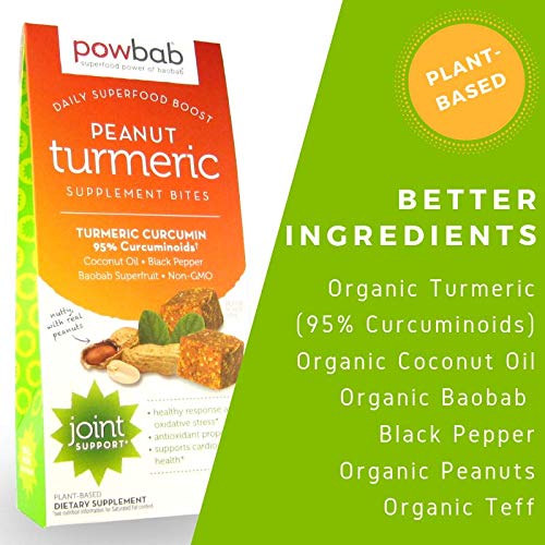 powbab Peanut Turmeric Bites Powder 3 Pack