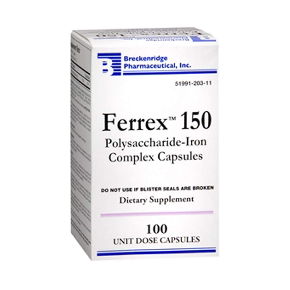 FERREX 150 Polusaccharide-Iron Complex, 2 Capsules