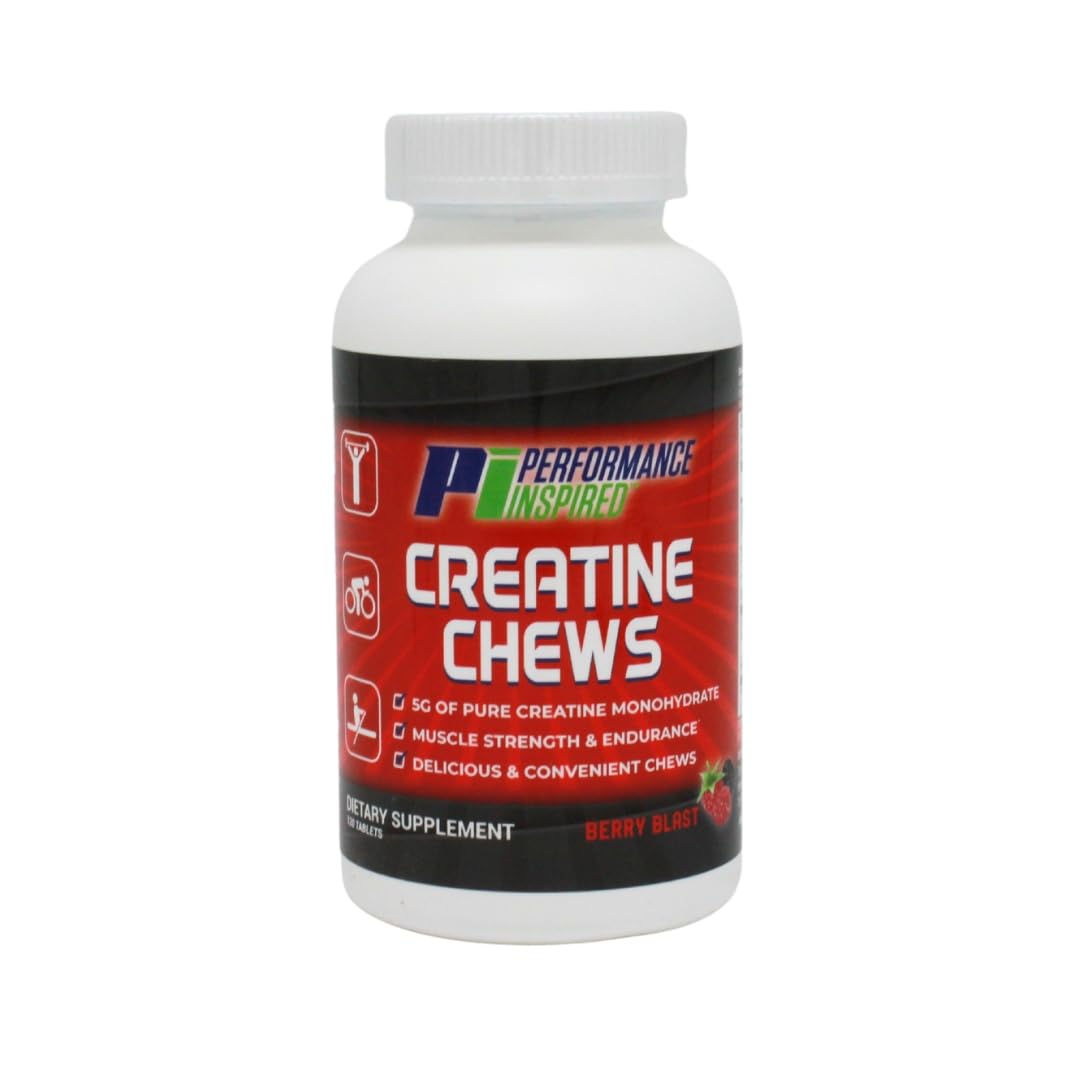 PERFORMANCE INSPIRED Creatine Chew Tablet, 120 Tablets