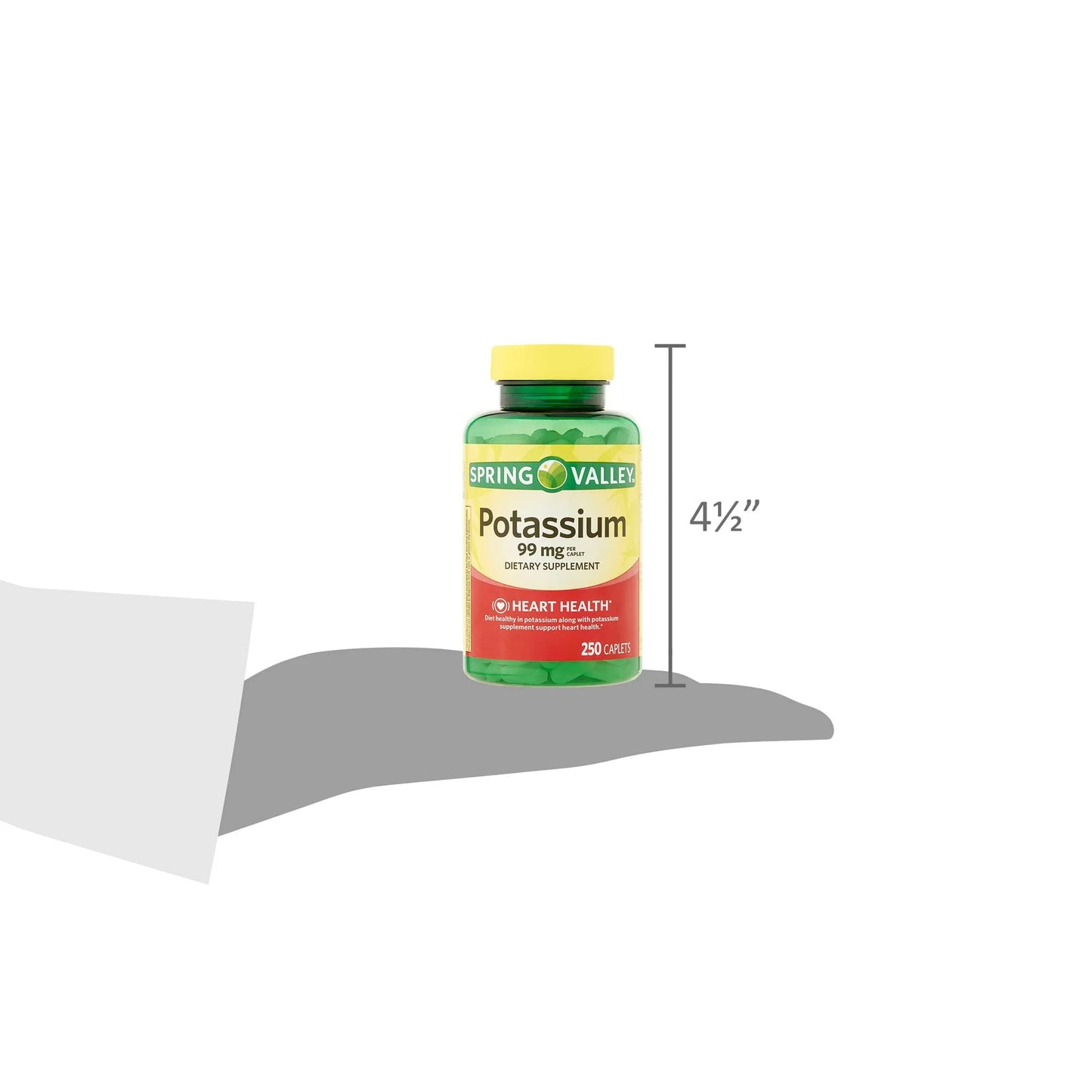 LUAL Potassium Heart Health Dietary Supplement, 250 Tablets