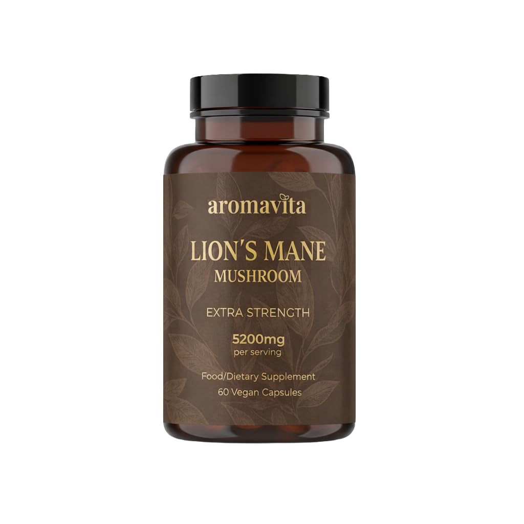 AROMAVITA Lion’s Mane Mushroom Extract 5200mg Capsule, 1 Capsule