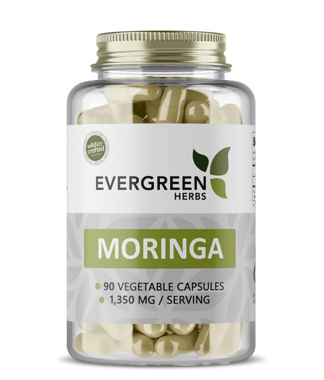 Evergreen Herbs Moringa Capsules 90 Capsules