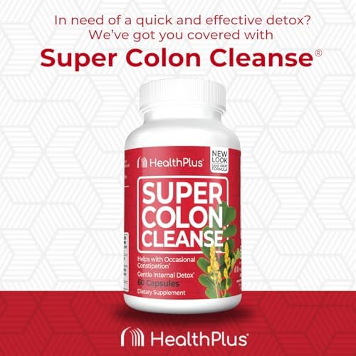 Health Plus Super Colon Cleanse Capsules, 60 Count