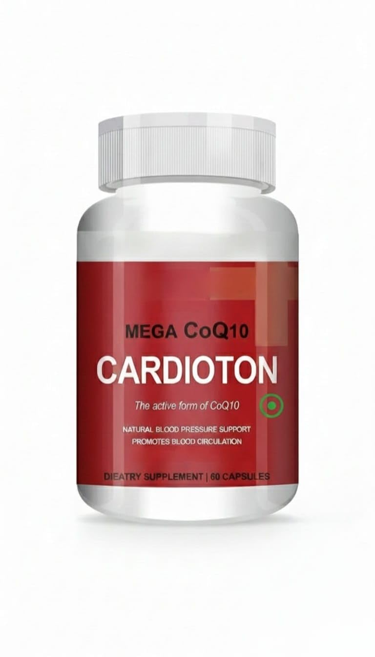 Generic Cardioton with Coenzyme Q10 & Arjuna Extract for Heart Health Capsule 60 Count
