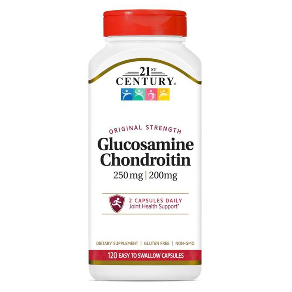21st Century Glucosamine 250mg Chondroitin 200mg Capsules, 120 Count